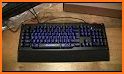 3D Blue Tech Keyboard related image