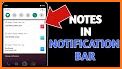 notepin - Notes in notification bar related image