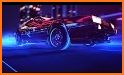 Neon Racing Car 3D Keyboard Theme related image