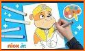 paww coloring puppy patroll game related image