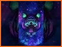 Fierce Neon Tiger Keyboard Background related image