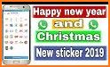 Happy New Year, Christmas Stickers for WhatsApp related image