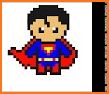 SuperHero Pixel Art - Number Coloring related image