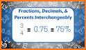 Fractions Decimals Percentages related image