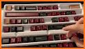 Neon Red Samurai Keyboard Background related image