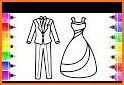 Bride & Groom Color by Number - New Coloring Book related image