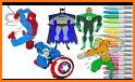 Coloring Book Masks Super Heroes related image