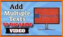 Video Editor Trim and edit video Add text in video related image