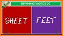 rhyming words - vocabulary builder quiz related image