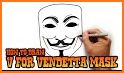 Anonymous Mask Photo Stickers related image
