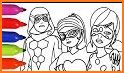 Ladybug Coloring Book for kids related image