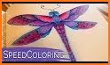 Coloring Dragonfly related image