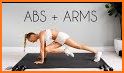Home Workout --  No Equipment(Abs & Arm workout) related image