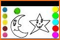 Moon Star Coloring Pages for Adults related image