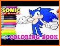 Sonic hedgehog coloring book related image