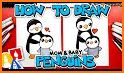 Coloring Little Penguins and Friends related image