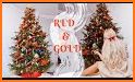 Gold Red Christmas Keyboard Theme related image