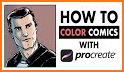 Manga Anime - Free Coloring Book & Paint Color related image