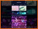 Shiny Neon Butterfly Keyboard Theme related image