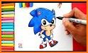 how to coloring soni cartoons related image