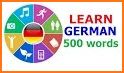 German Words. Flash Cards. Vocabulary Builder related image
