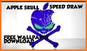 Black Skull Apple Theme related image