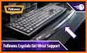 Black Purple Crystal Keyboard related image