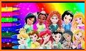 coloring princess - princess coloring book girls related image