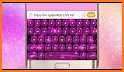 Pink Glitter Crystal Keyboard Background related image