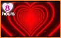 Red Love Hearts Keyboard Background related image