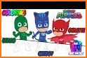 Pj super heroes coloring Masks related image