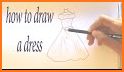 How to Draw A Dress Step by Step Easy related image
