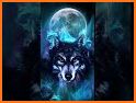 Galaxy Neon Wolf Theme related image