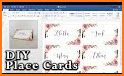 Place Cards: Create and print table cards related image