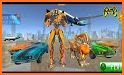 Lion Robot Car Games: Robot Car Transforming Games related image