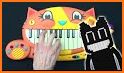 Cartoon Cat Piano related image