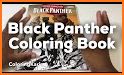 Black Panther Coloring Book related image