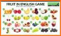 Fruits and Vegetables-Learning, phonics, quiz related image