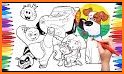 Coloring Dogs Cartoon Page related image