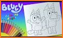 Bluey Drawing/coloring Book related image