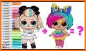 Coloring Dolls Surprise Book Lol related image