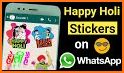 Happy Holi Stickers related image