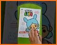 Toca Boca Life coloring word related image