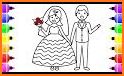 Coloring Wedding Brides and Groom related image