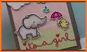 Baby Shower Cards for Girls: Greeting & Invitation related image