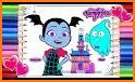 Learn To Color Vampires (Vampirina Coloring games) related image