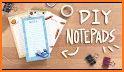 memo pad: notebook for daily writing with password related image