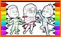 Pj super heroes coloring Masks related image