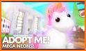 Adopt Me dragon Roblx neon pets Unicorn related image