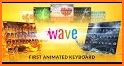 Wave Splash Animated Keyboard + Live Wallpaper related image